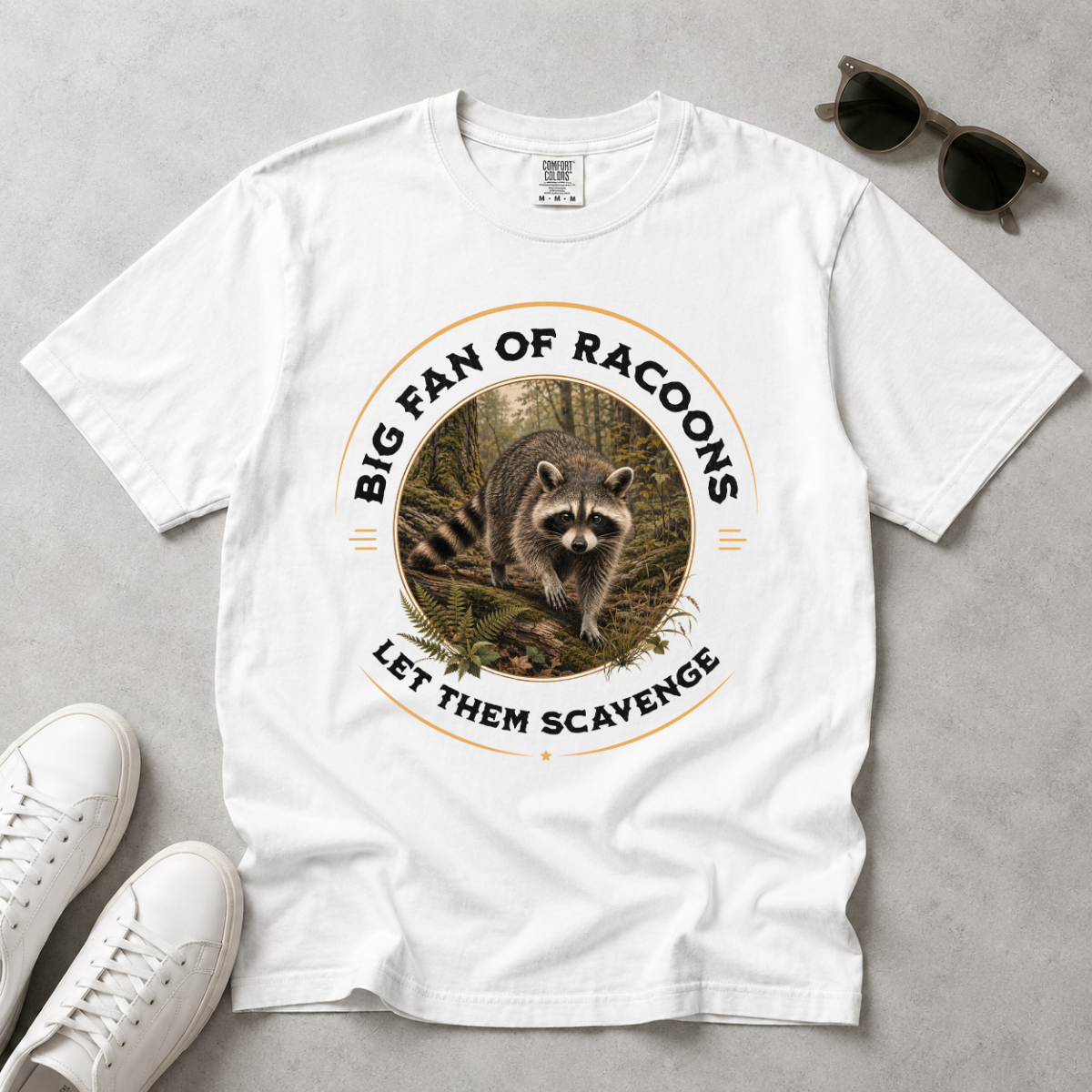 Let Them Scavenge – Raccoon T-Shirt | Explorer Edition