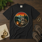 Camping Raccoon – Campfire T-Shirt | Explorer Edition