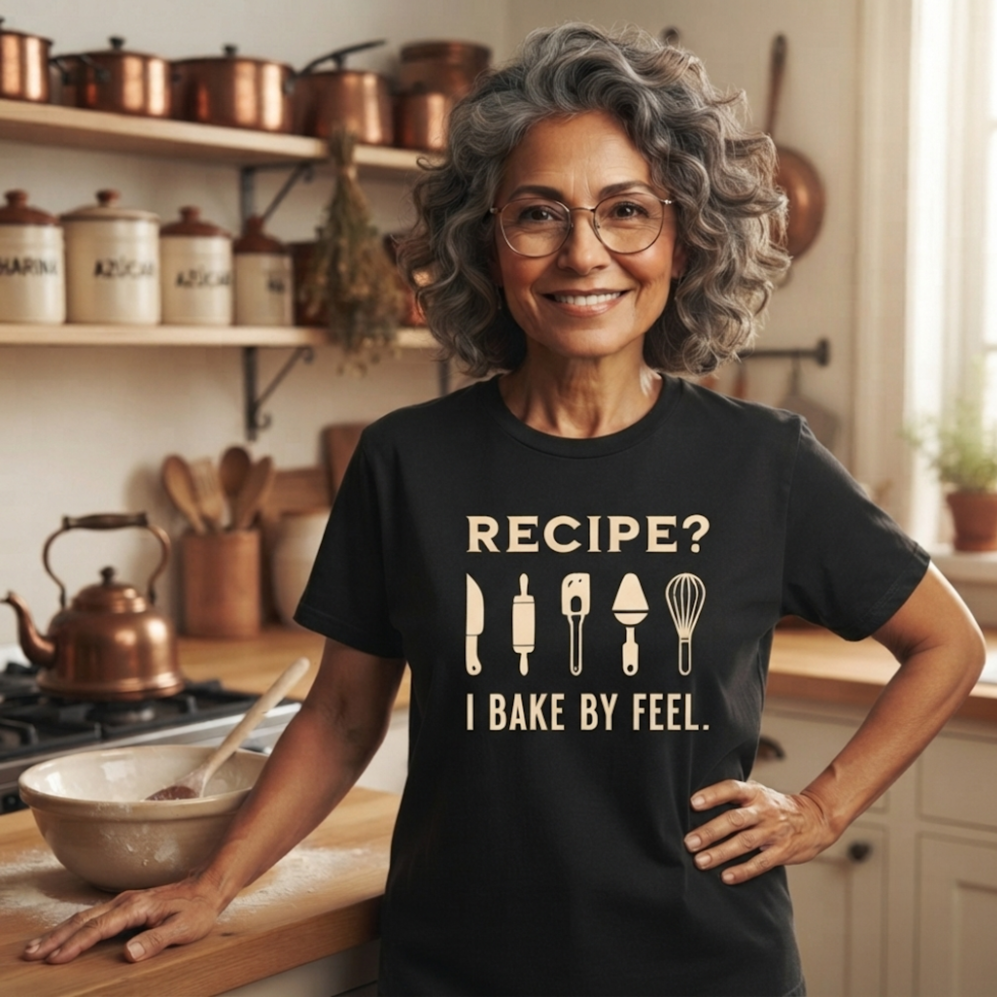 Recipe? I Bake by Feel – Funny Baker T-Shirt | Explorer Edition
