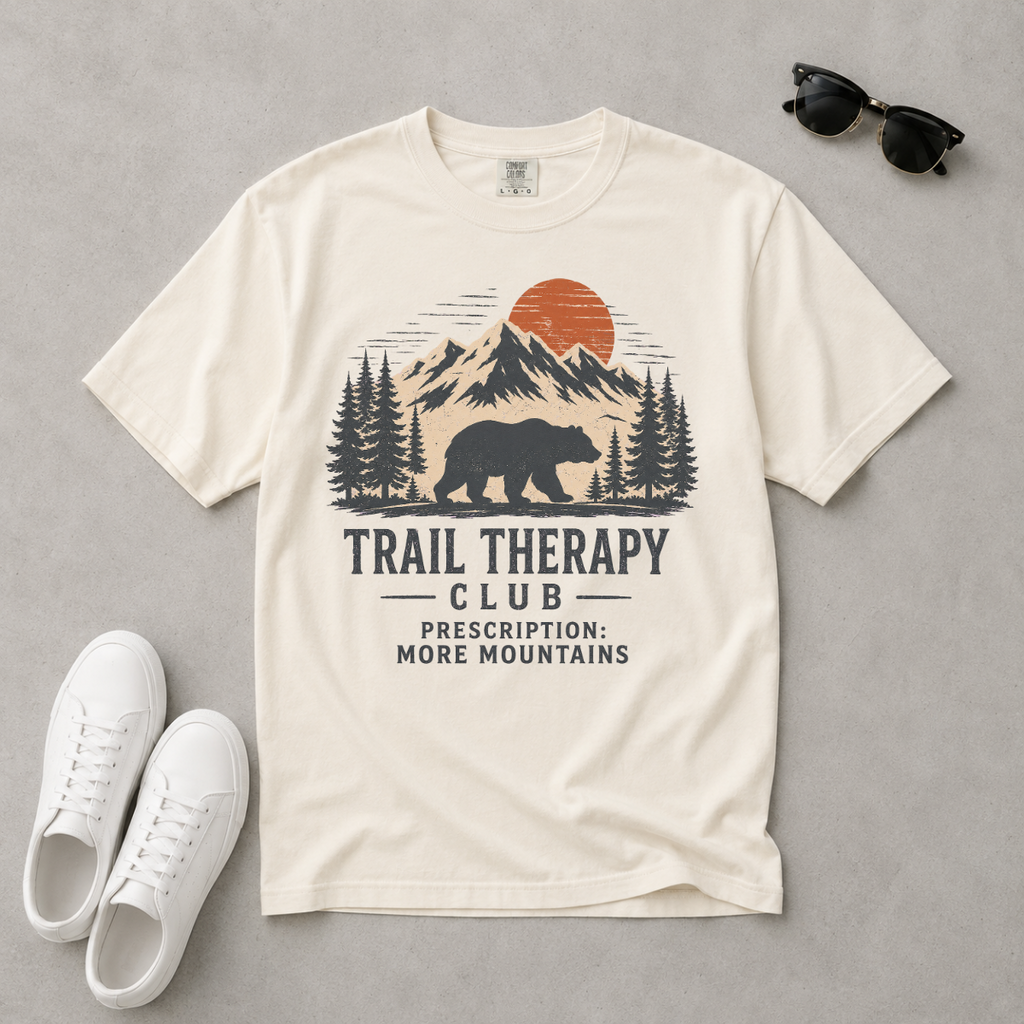 Trail Therapy Club – Bear Hiking T-Shirt | Explorer Edition