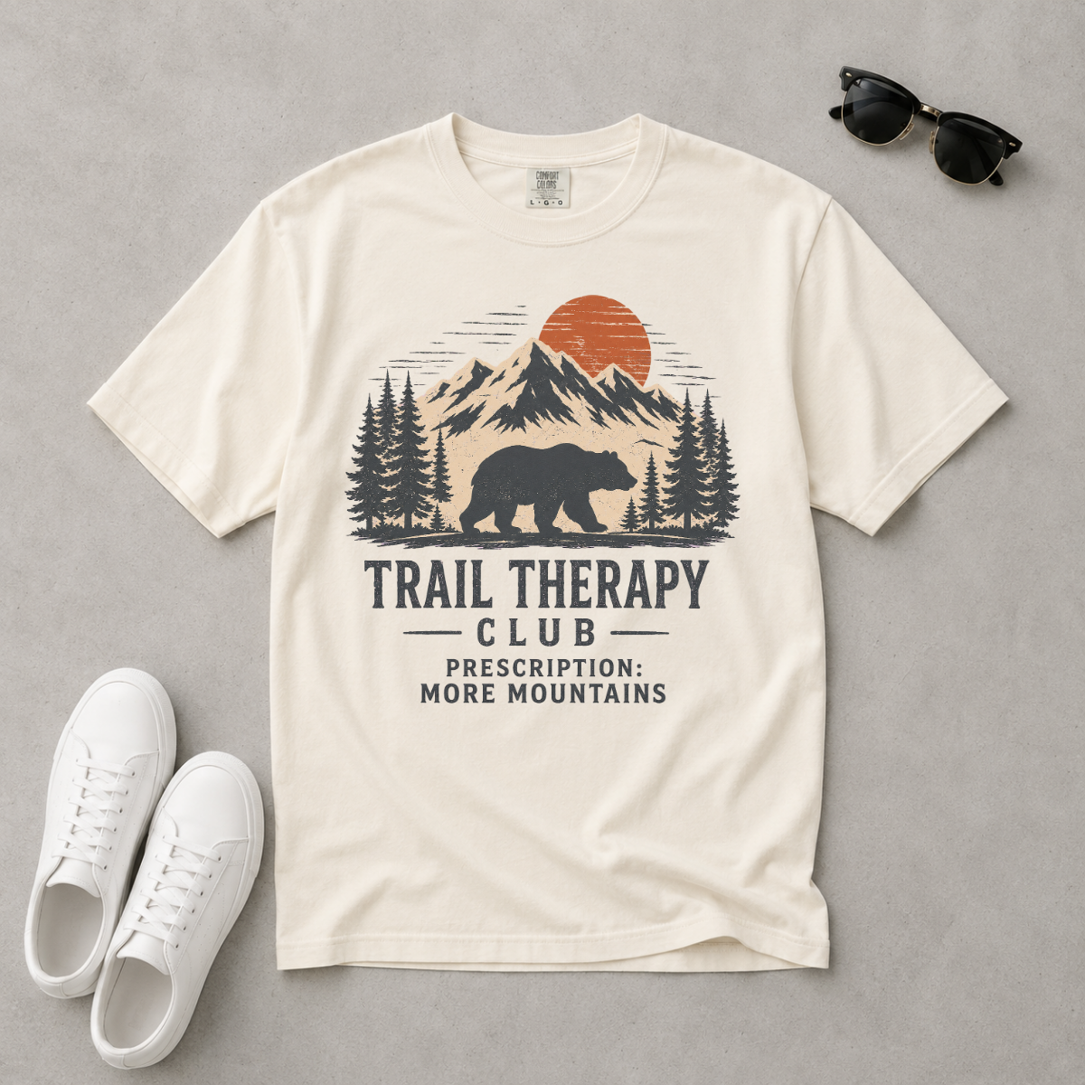 Trail Therapy Club – Bear Hiking T-Shirt | Explorer Edition