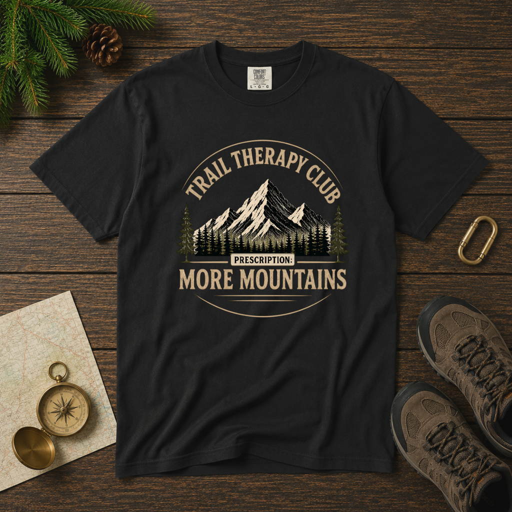 Trail Therapy Club – Hiking T-Shirt | Explorer Edition