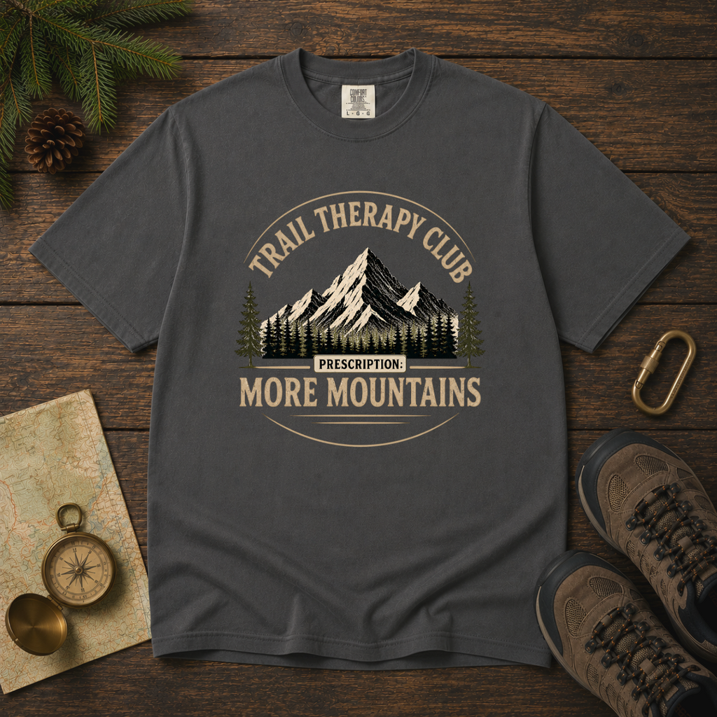 Trail Therapy Club – Hiking T-Shirt | Explorer Edition