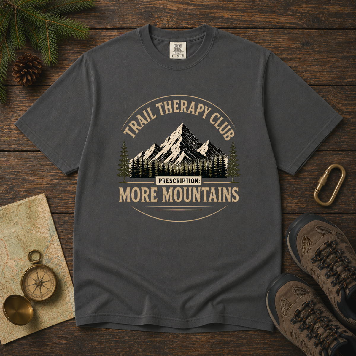 Trail Therapy Club – Hiking T-Shirt | Explorer Edition