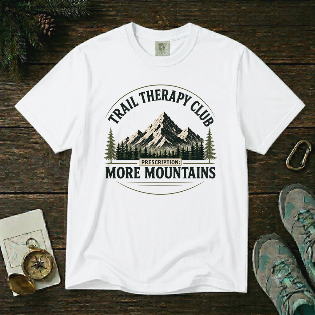 Trail Therapy Club – Hiking T-Shirt | Explorer Edition
