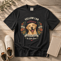 Yellow Labrador Dog Mom T-Shirt | Fueled by Coffee & Lab Love