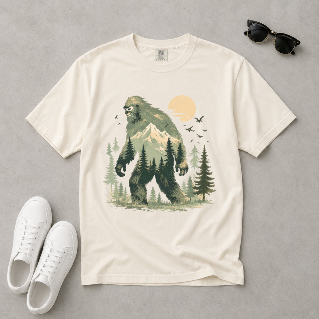 Bigfoot Forest Wanderer – Wildlife Nature T-Shirt | Outdoors Edition