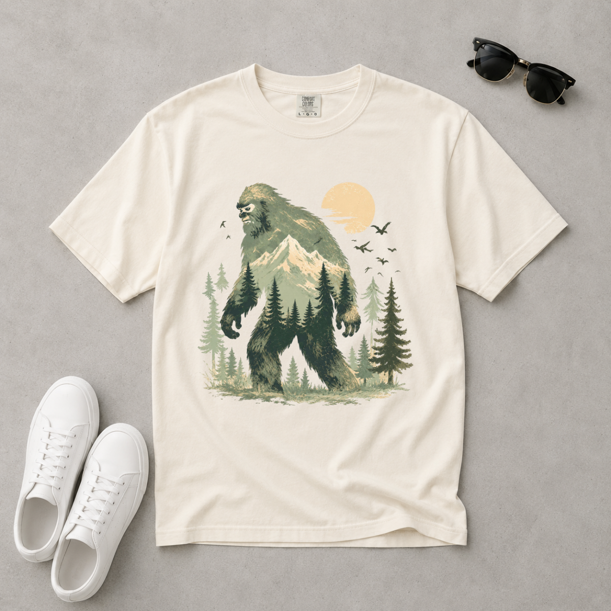 Bigfoot Forest Wanderer – Wildlife Nature T-Shirt | Outdoors Edition