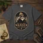 Not All Who Wander Are Found – Funny Bigfoot T-Shirt | Outdoors Edition